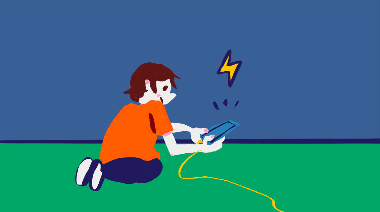 我買新電話了 Illustration